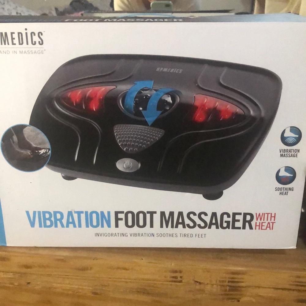 Homedics vibration foot massager with heat.